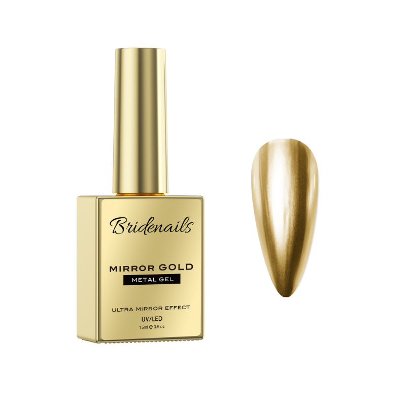 mirror gold metal gel